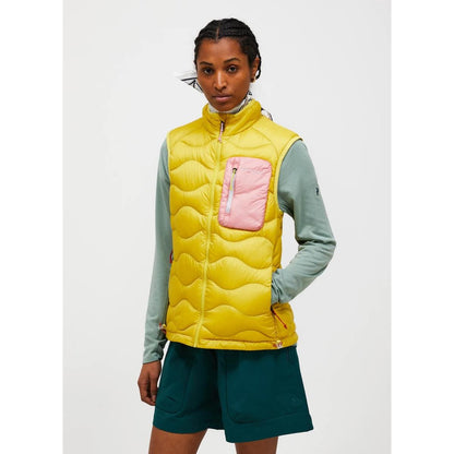 Peak Performance W Helium Utility Down Vest canary lime warm bush Damen Weste