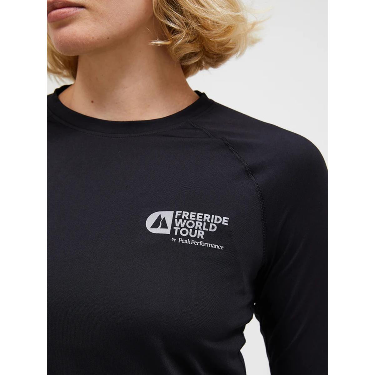 Peak Performance Damen FWT Spirit Crew Synthetic Baselayer Schwarz