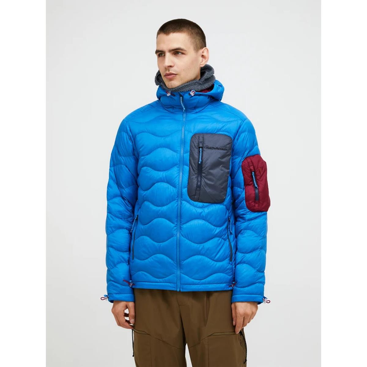 Peak Performnce Herren Helium Utility Down Hood Jacke Azure Ascent/ Mountain Mist