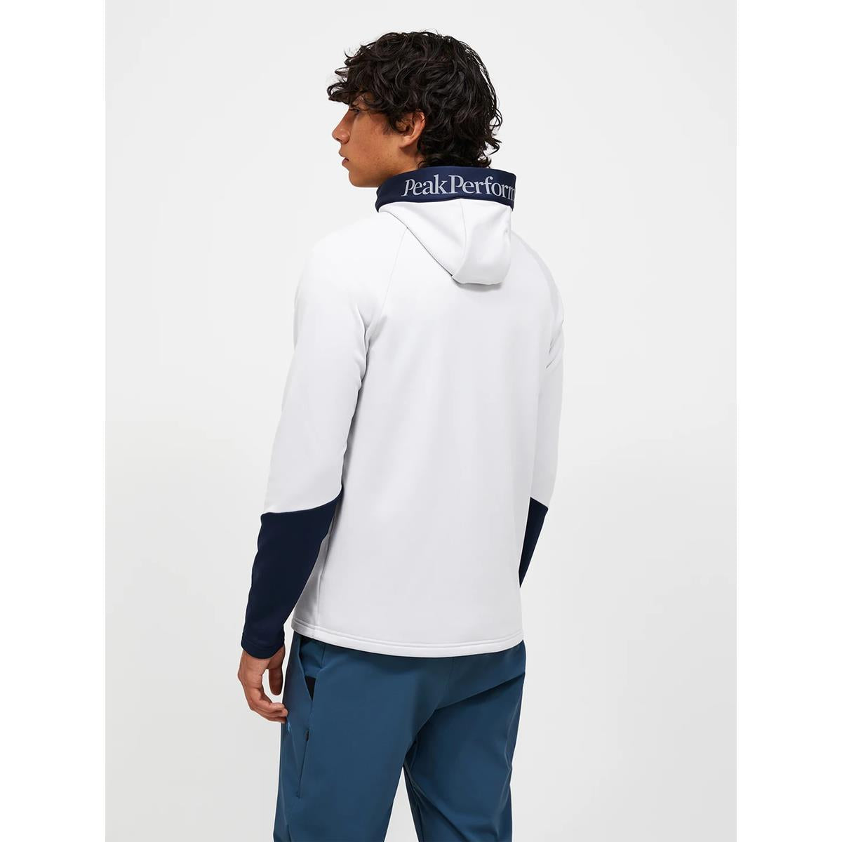 Peak Performance Herren Rider Essentials Midlayer Zip Hood Antarctica Blue Shadow