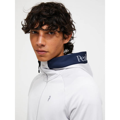 Peak Performance Herren Rider Essentials Midlayer Zip Hood Antarctica Blue Shadow