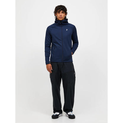 Peak Performance Herren Rider Essentials Midlayer Zip Hood Blue Shadow
