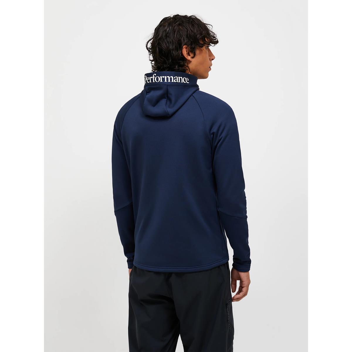 Peak Performance Herren Rider Essentials Midlayer Zip Hood Blue Shadow