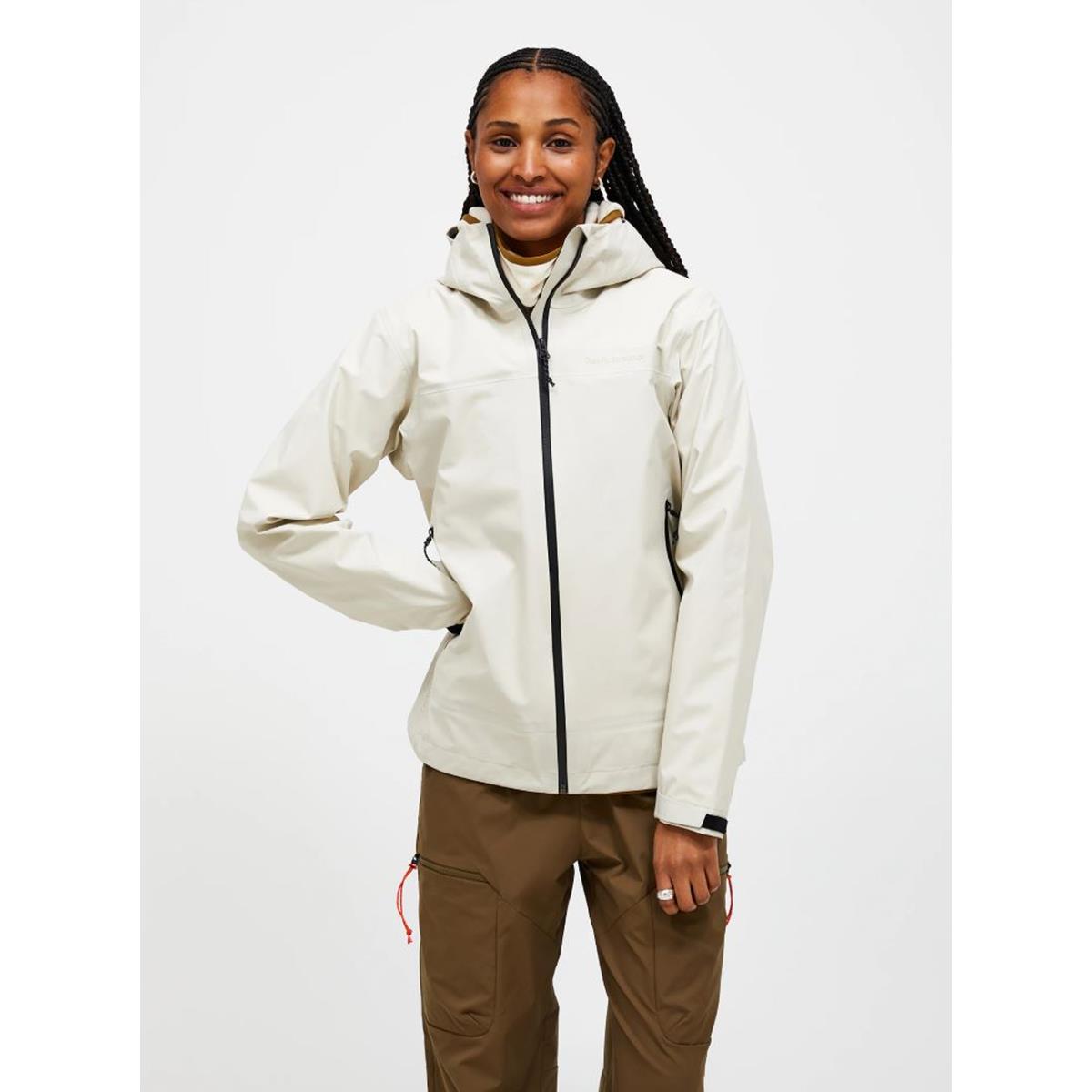 Peak Performance W Treeline Gore-Tex 3L Shell Jacket sand fog Damen Regenjacke, Bild 3 von 5