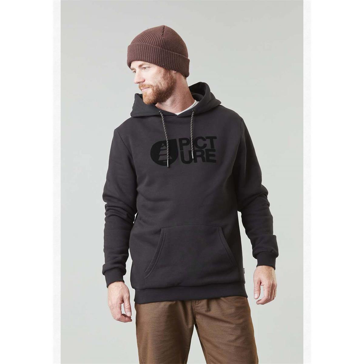 Picture Basement Flock Hoodie black