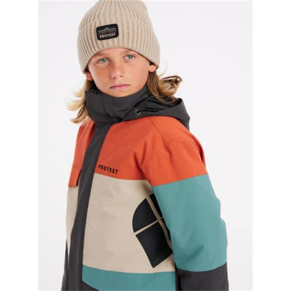 Protest Pecker Jr deep grey Kinder Skijacke