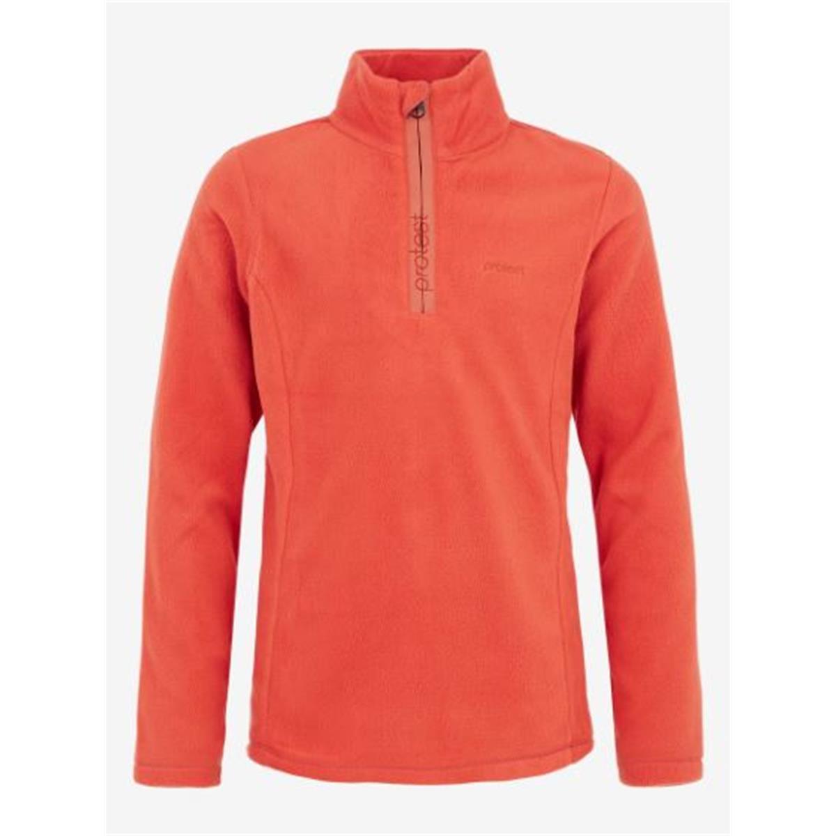 Protest Mutey Jr 1/4 Zip Top tosca red Kinder Rolly
