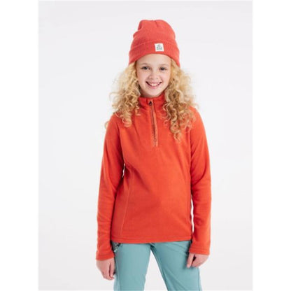 Protest Mutey Jr 1/4 Zip Top tosca red Kinder Rolly