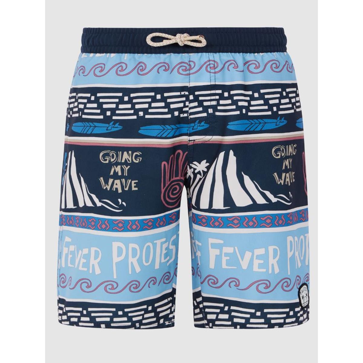 Protest Cinema Jr night skyblue Kinder Badehose