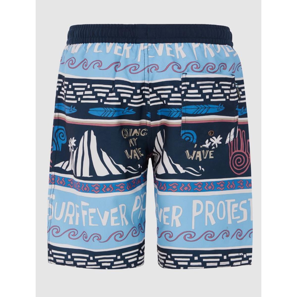Protest Cinema Jr night skyblue Kinder Badehose