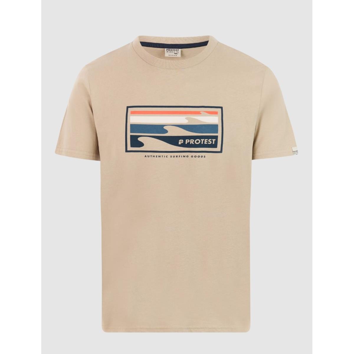 Protest Hanwell M bamboo beige Herren T-Shirt