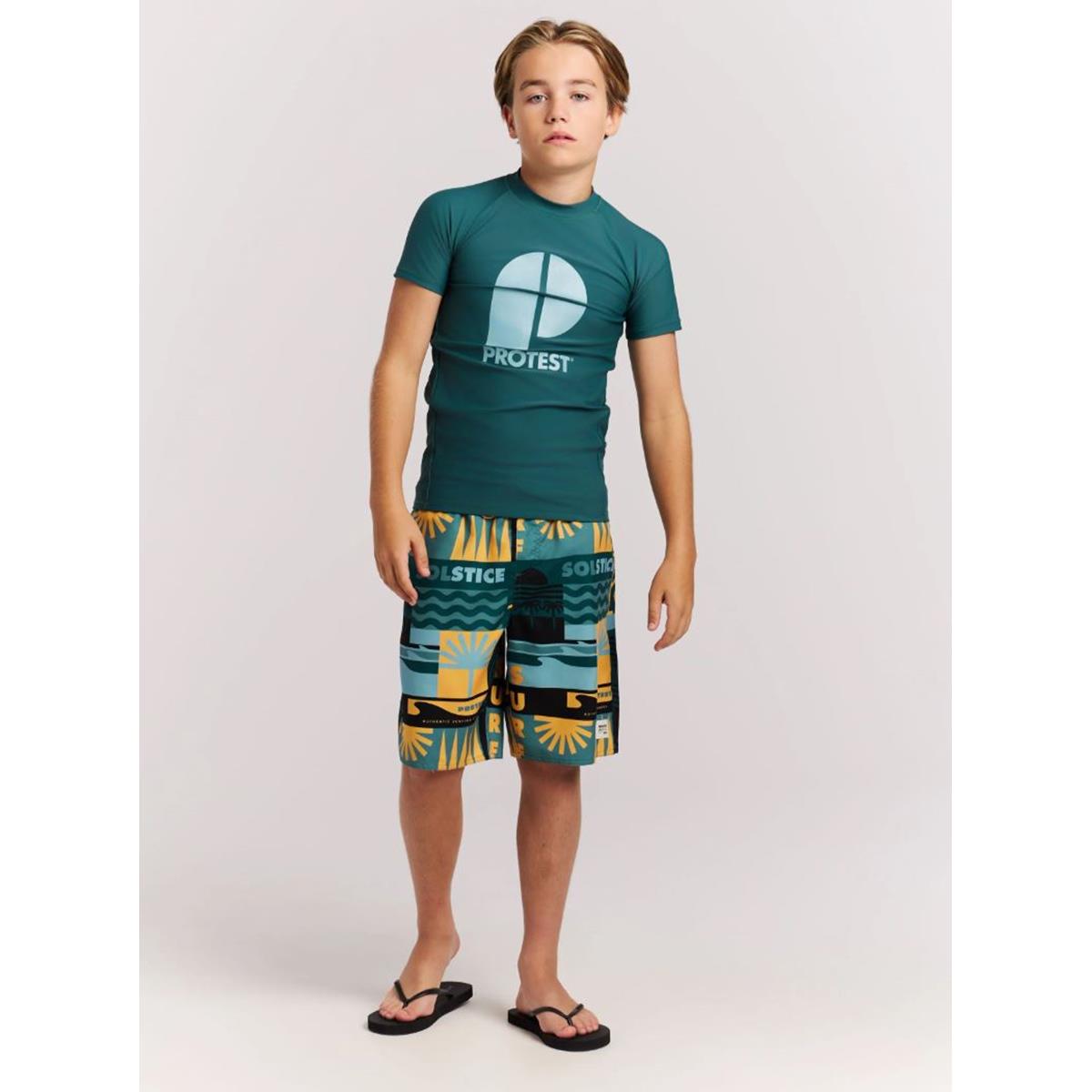 Protest Tonny Jr dark teal Kinder Badeshort, image 3 of 4