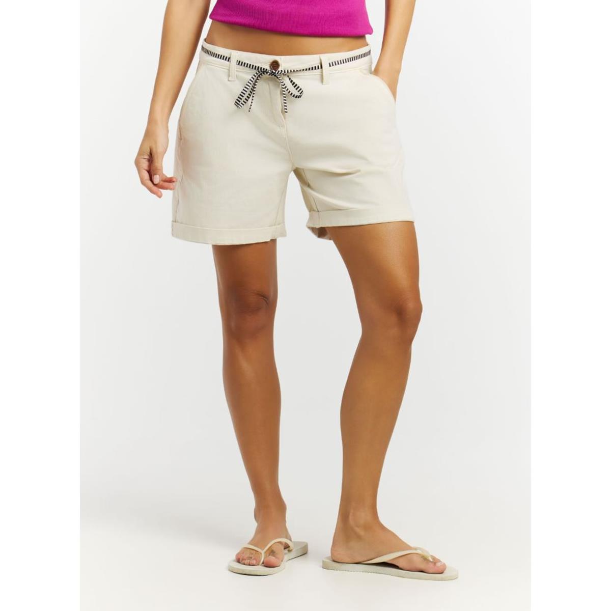 Protest Tulip W canvas offwhite Damen Short, image 3 of 4