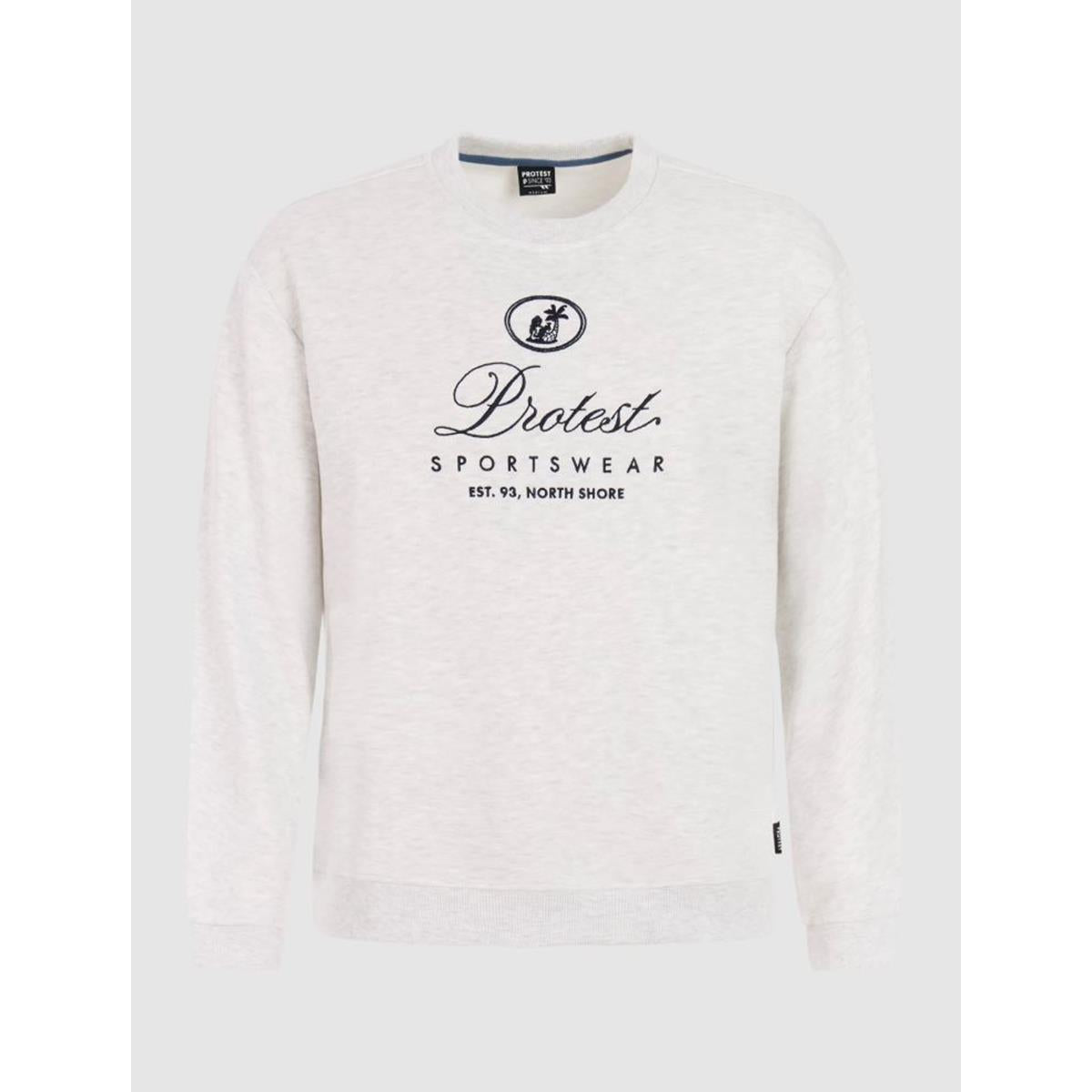 Protest Pidley M white melange Herren Sweatshirt