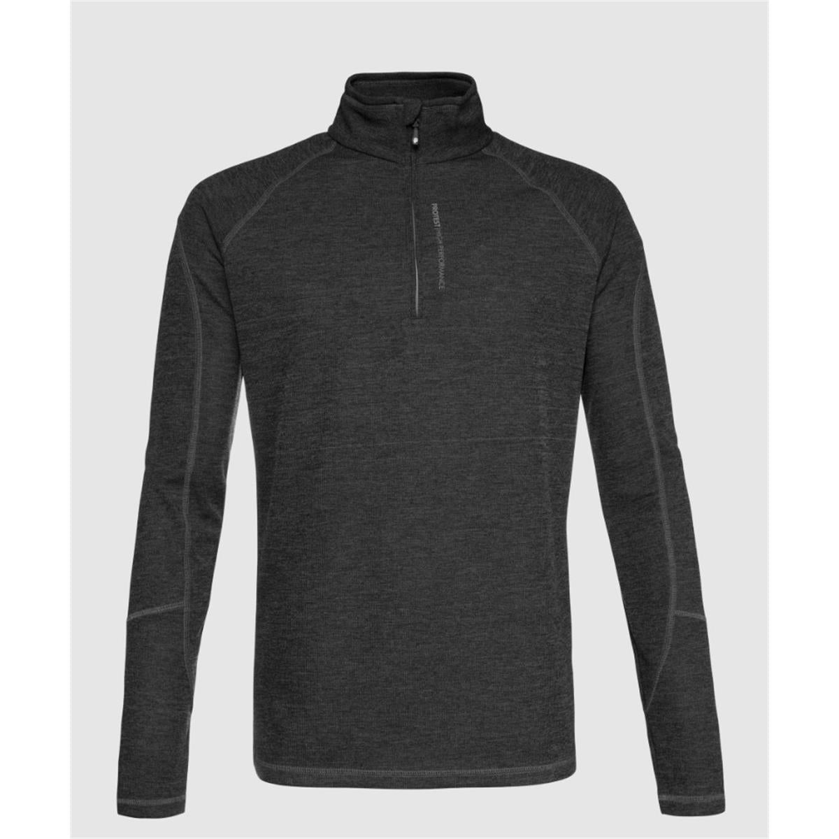Protest Louisiana 1/4 Zip Top M true black Herren Rolly