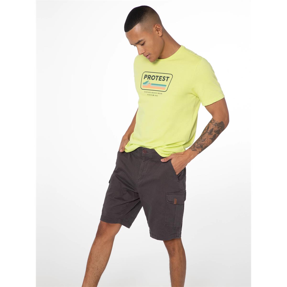 Protest Herren Cargo Shorts Nytro Deep Grey