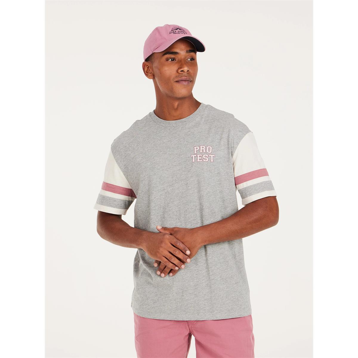 Protest Herren T-Shirt Taby Grau