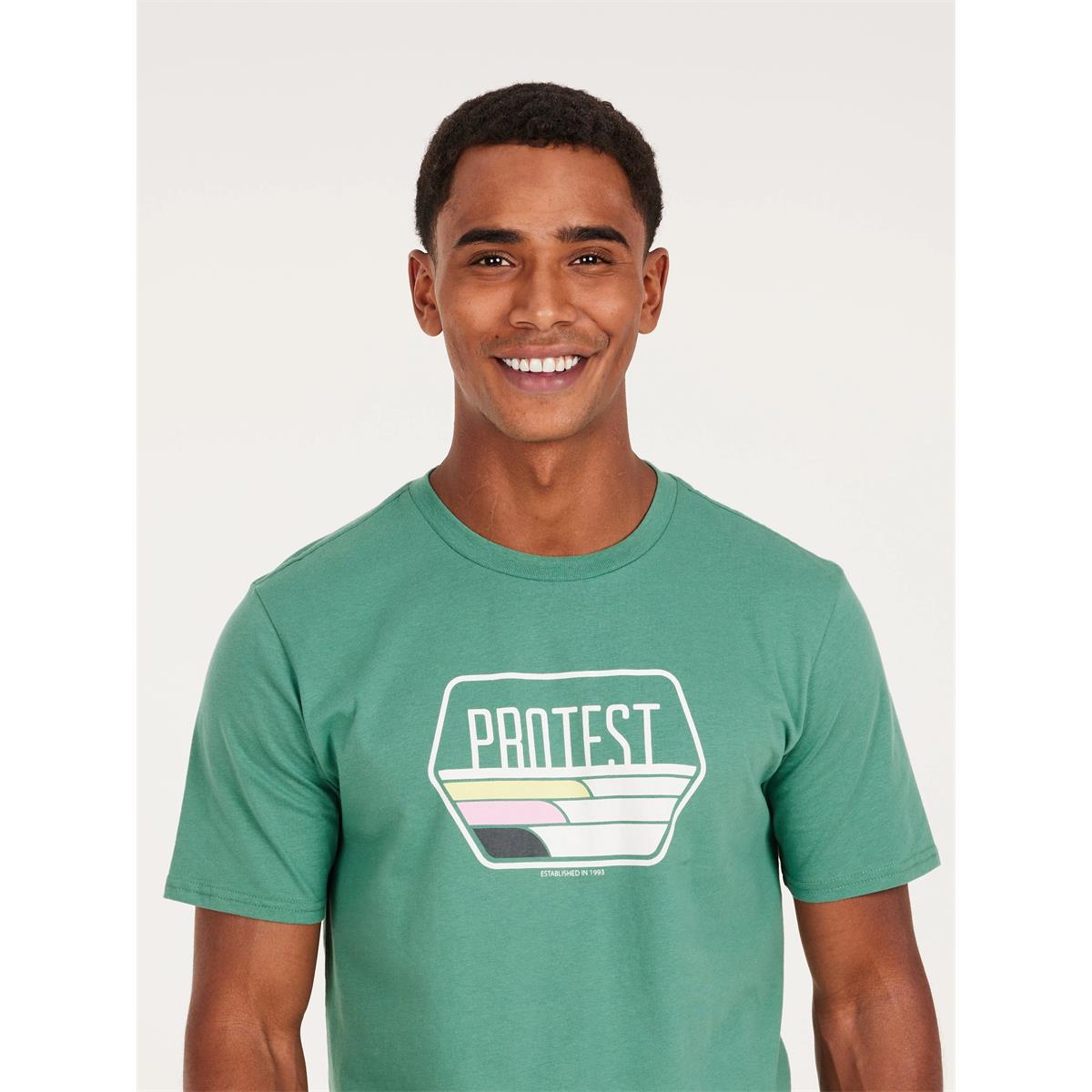 Protest Herren T-Shirt Stan Grün