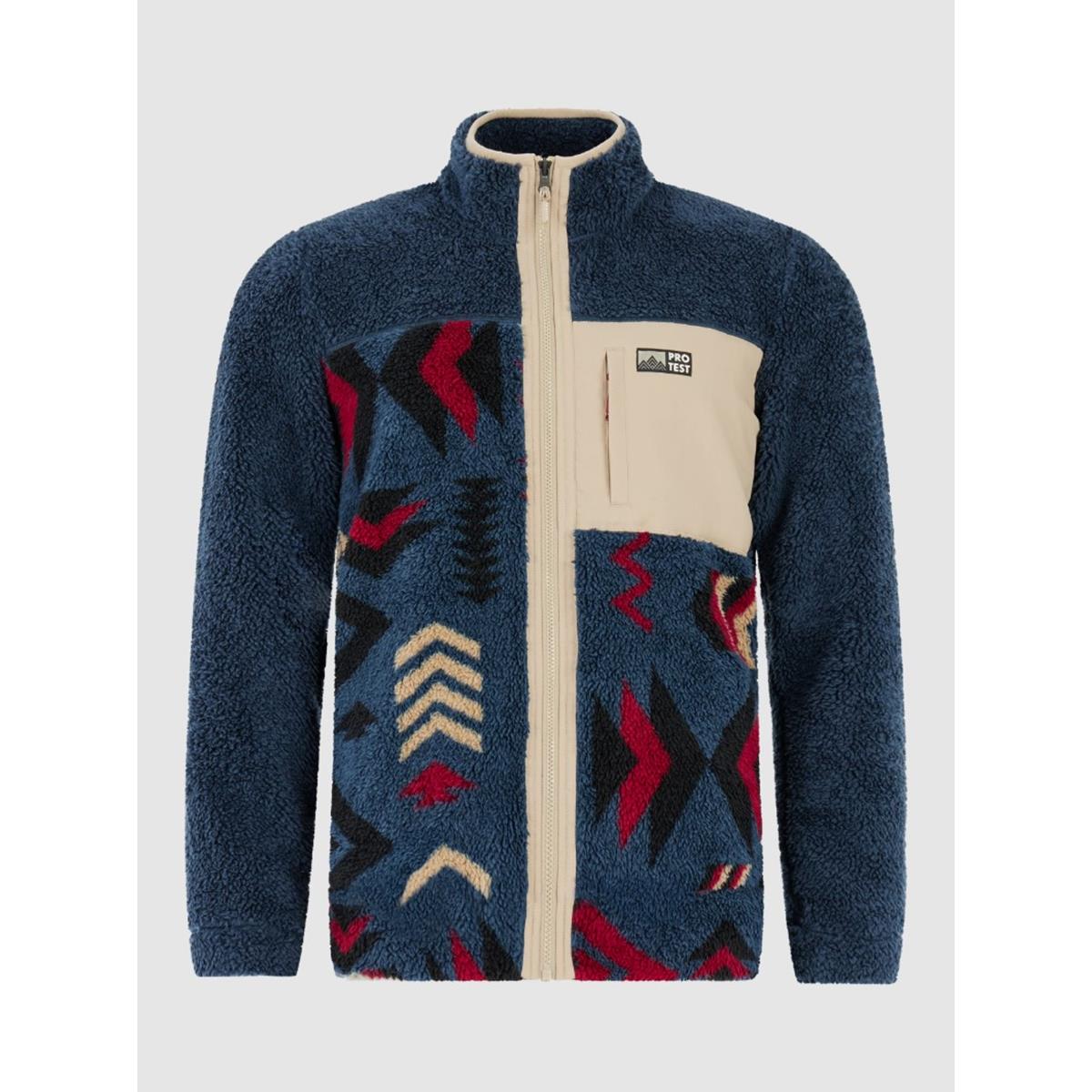 Protest Don Man Outdoor Fleece Sweatjacke - Twilight Navy