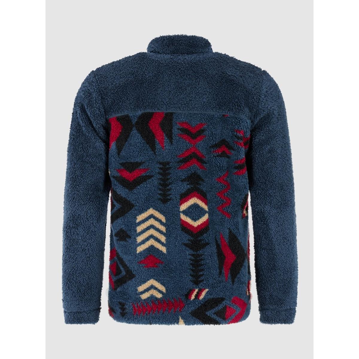 Protest Don Man Outdoor Fleece Sweatjacke - Twilight Navy