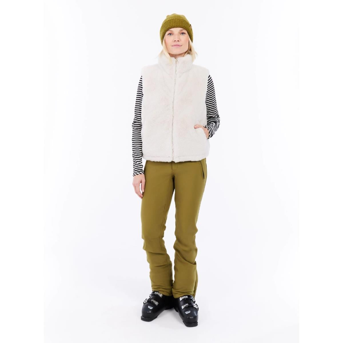 Protest Ponzo Woman Teddy Outdoor-Weste - Kit Offwhite