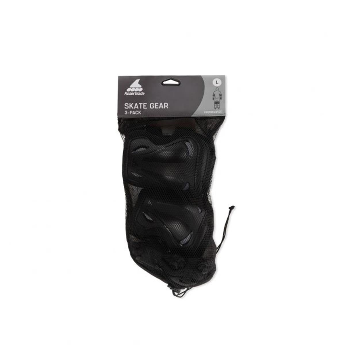 Rollerblade Skate Gear 3 Pack Schoner-Set black Inliner Schutz