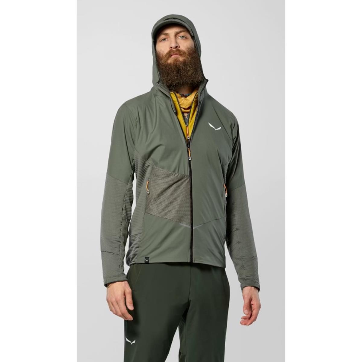Salewa Pedroc Wind-Kapuzenfleecejacke Men faded green, image 3 of 5