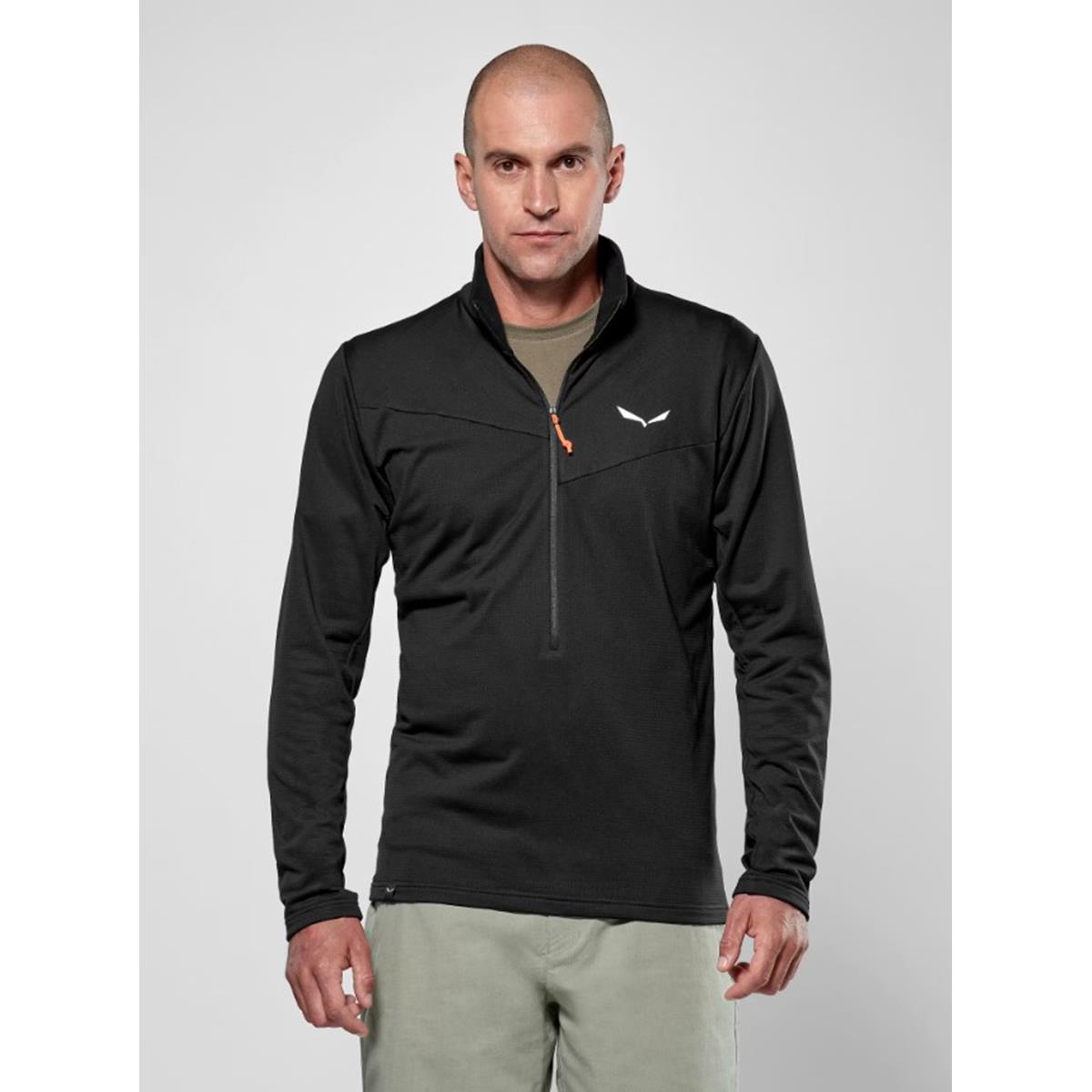 Salewa Puez Cammino Polarlite Half Zip Jacke Herren black out, Bild 3 von 5