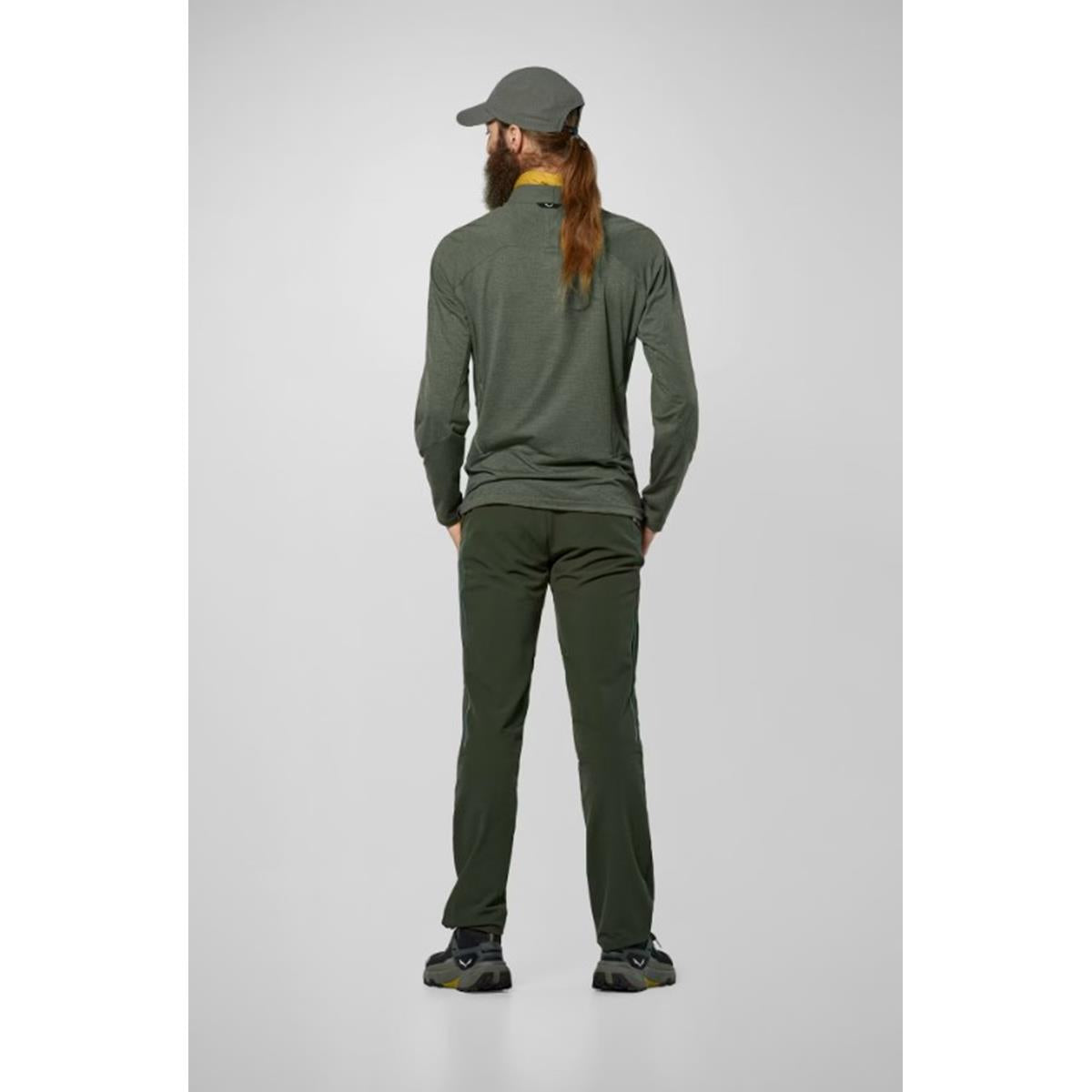 Salewa Pedroc Dry'ton Wind Half Zip Tee faded green, image 4 of 6