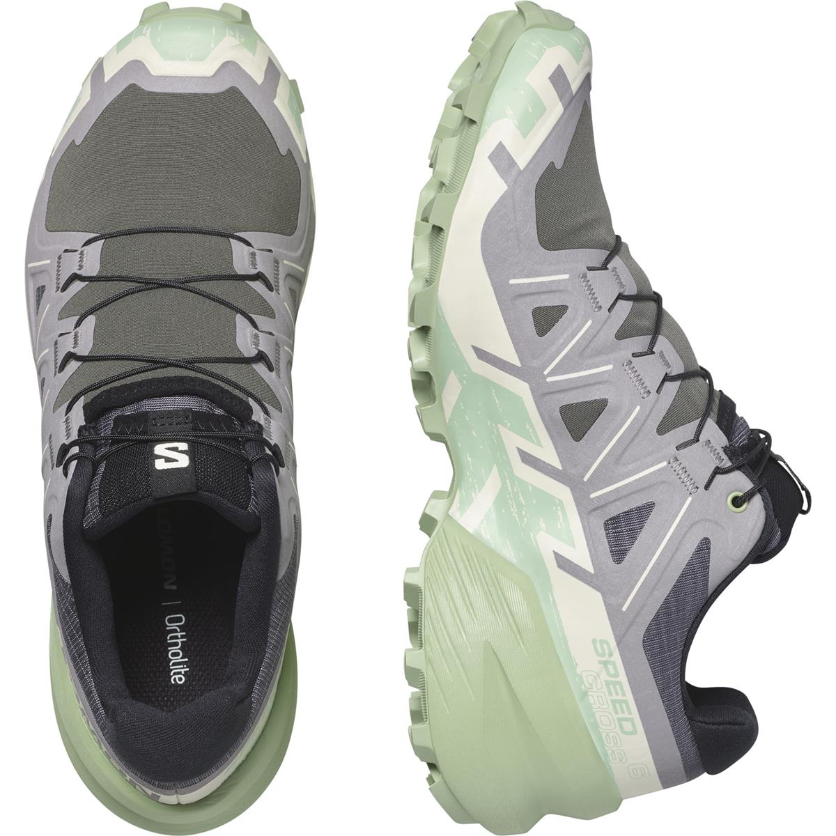 Salomon Speedcross 6 Women castlerock vanilla ice smoke green, image 5 of 7