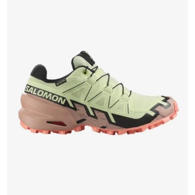 Salomon Speedcross 6 GTX women's shoes, Lime Cream/Mahogany Rose/Black