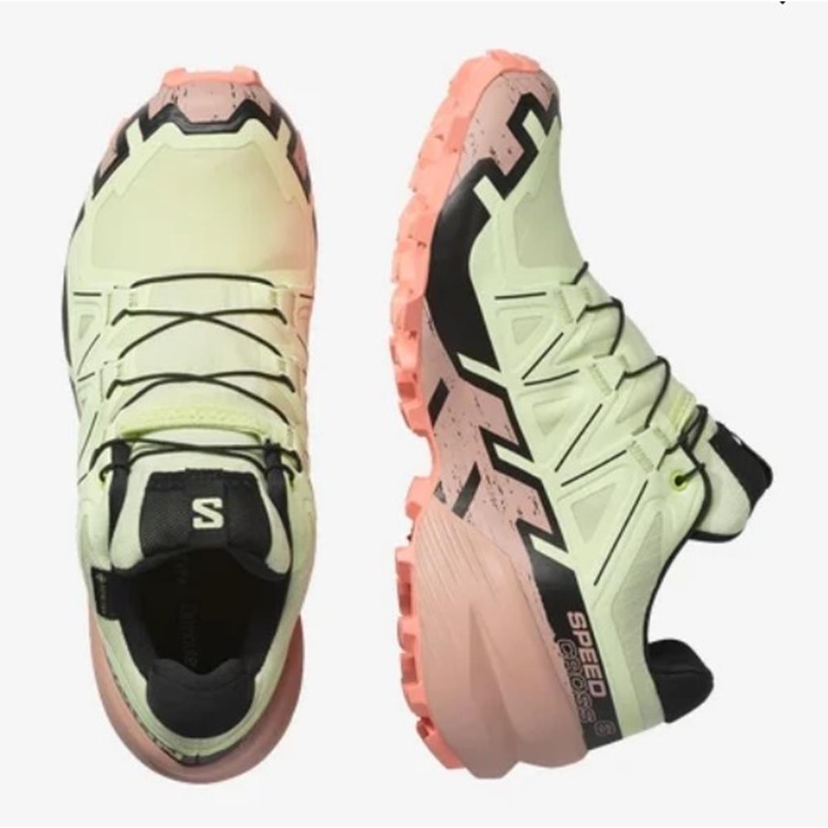 Salomon Speedcross 6 GTX Damen Lime Cream/ Mahogany Rose/ Black