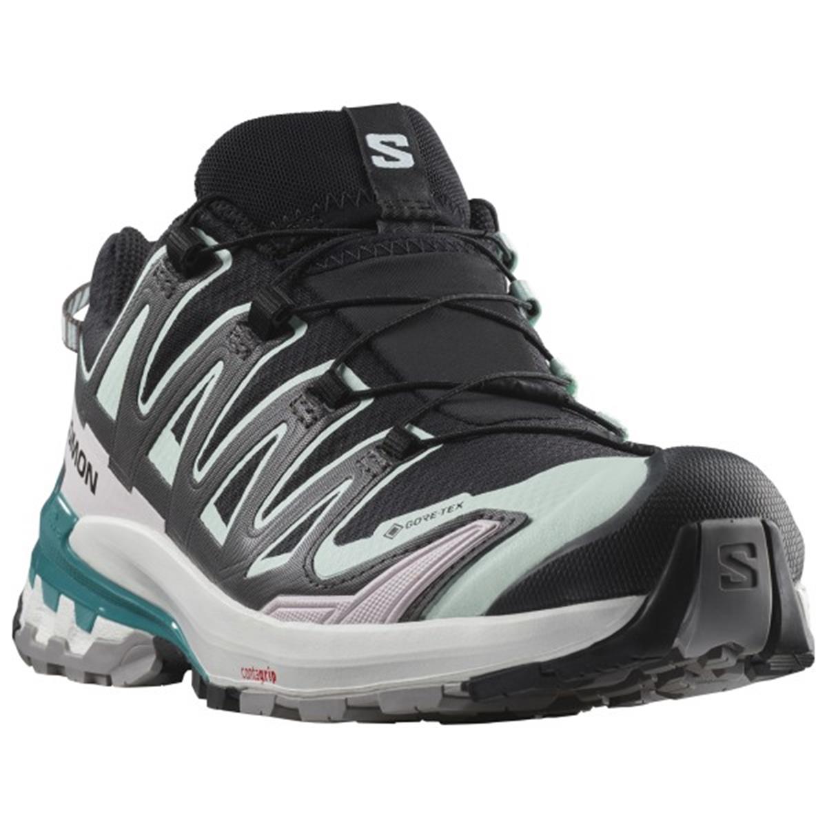 Salomon Trailrunning Schuh Damen XA Pro 3D V9 GTX Black/ Bleached Aqua/ Harbor Blue