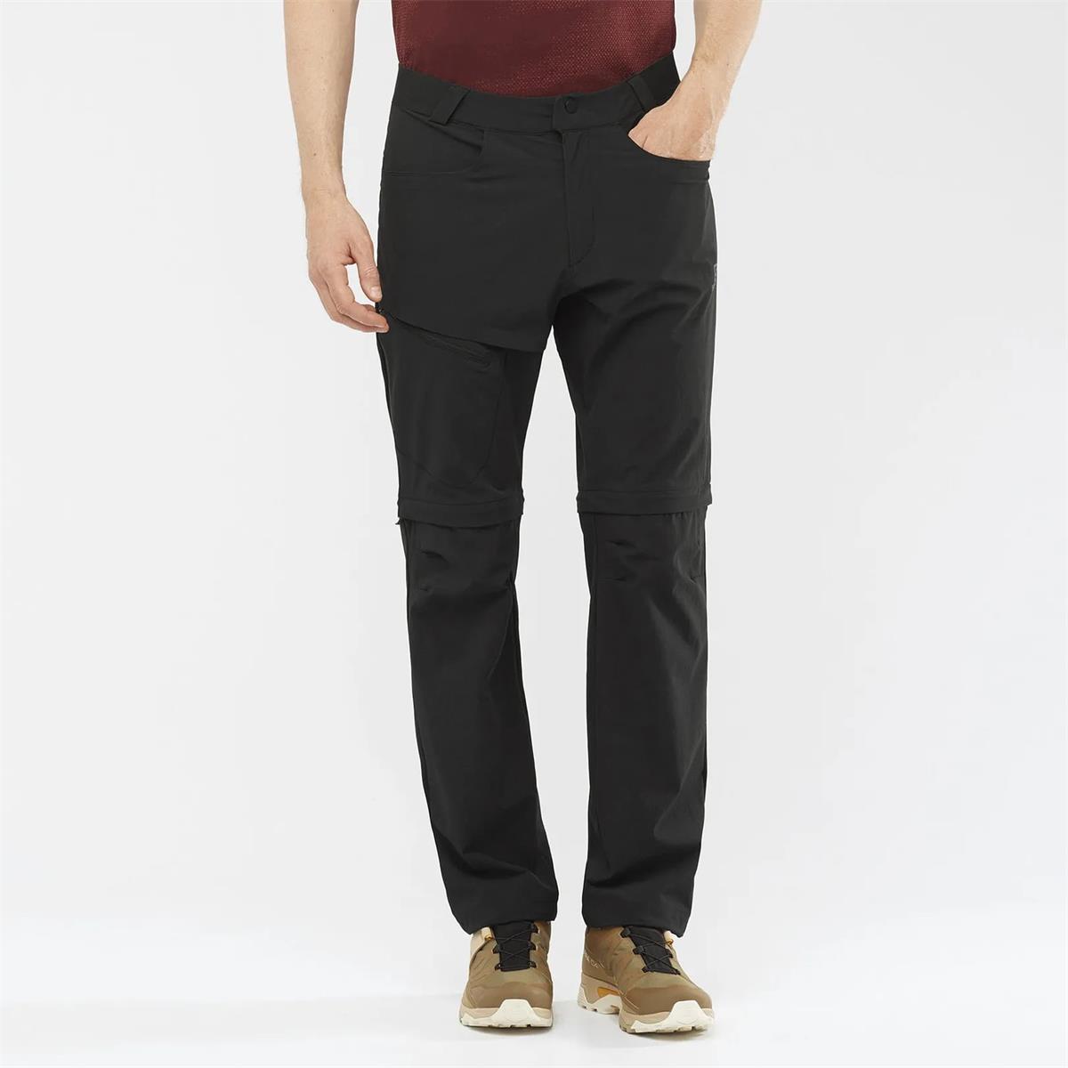 Salomon Wayfarer Zip Off Pants Black, Bild 2 von 4
