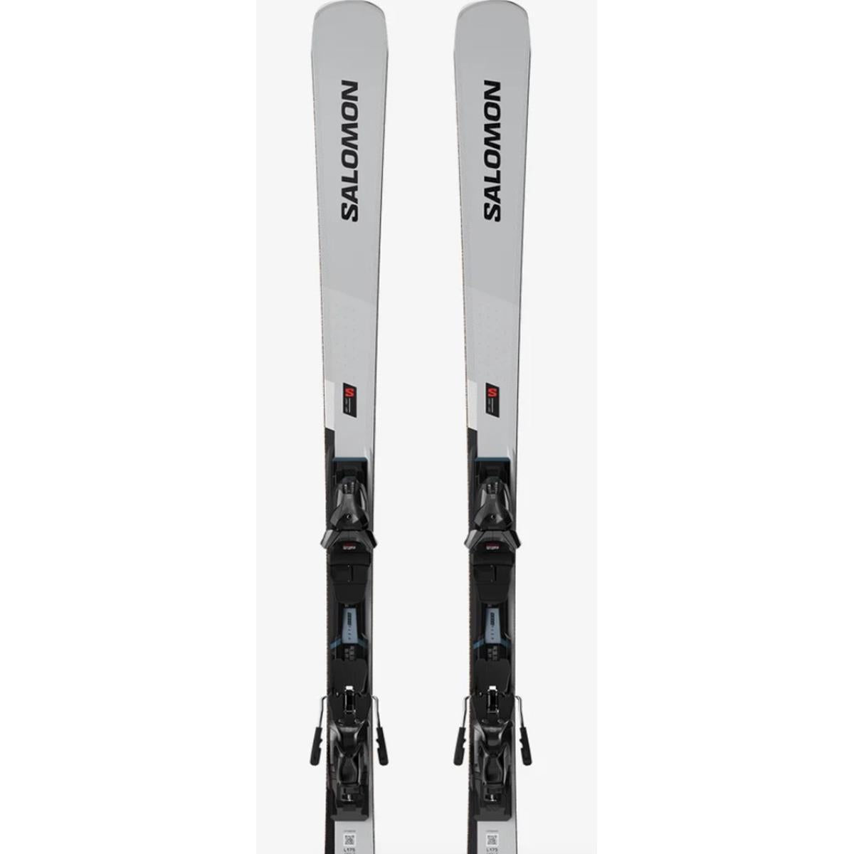 Salomon S / MAX 12 (AND MI12) Pisten-Ski-Set, Unisex Silver Met. / Black / White