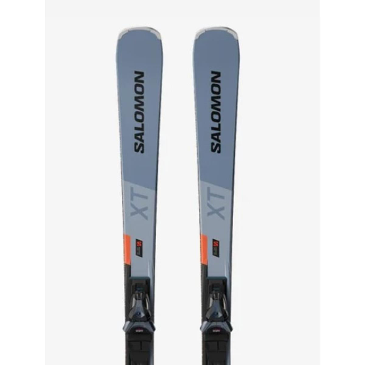 Salomon S/MAX 10 XT (and MI12) Pisten-Ski-Set, Unisex Copen Blue / Black / Neon Red