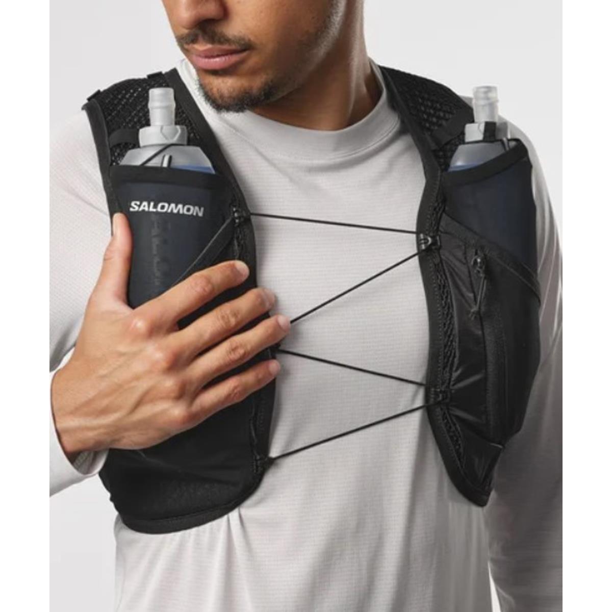 Salomon ACTIVE SKIN 4 Laufweste mit Flasks Unisex, image 2 of 3