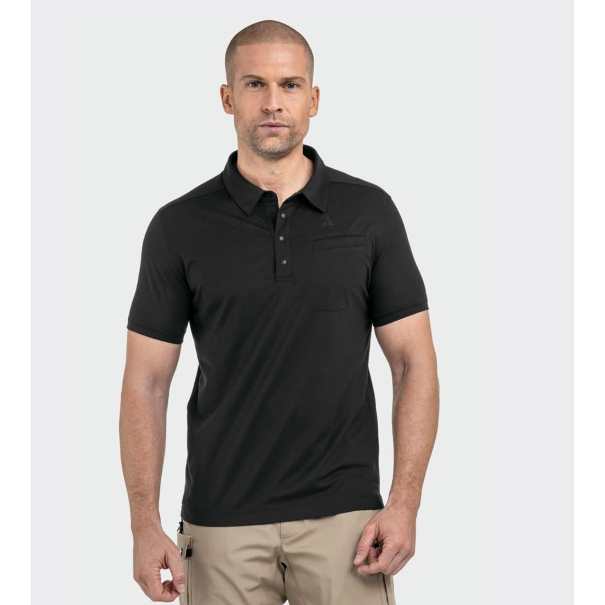 Schöffel Polo Shirt Ramseck M black Herren T-Shirt