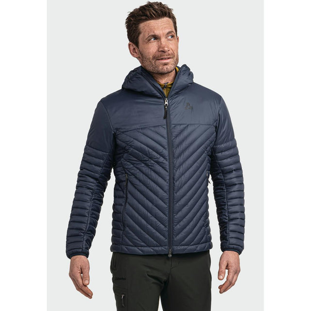 Schöffel Herren Daunenjacke für sportliche Wanderungen Cascata Navy Blazer
