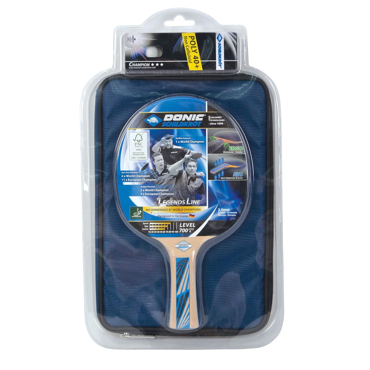 Schildkröt Tischtennis-Premium-Geschenkset Legends 700 FSC