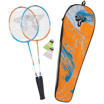 Schildkröt Badminton-Set 2-Attacker orange-cyan