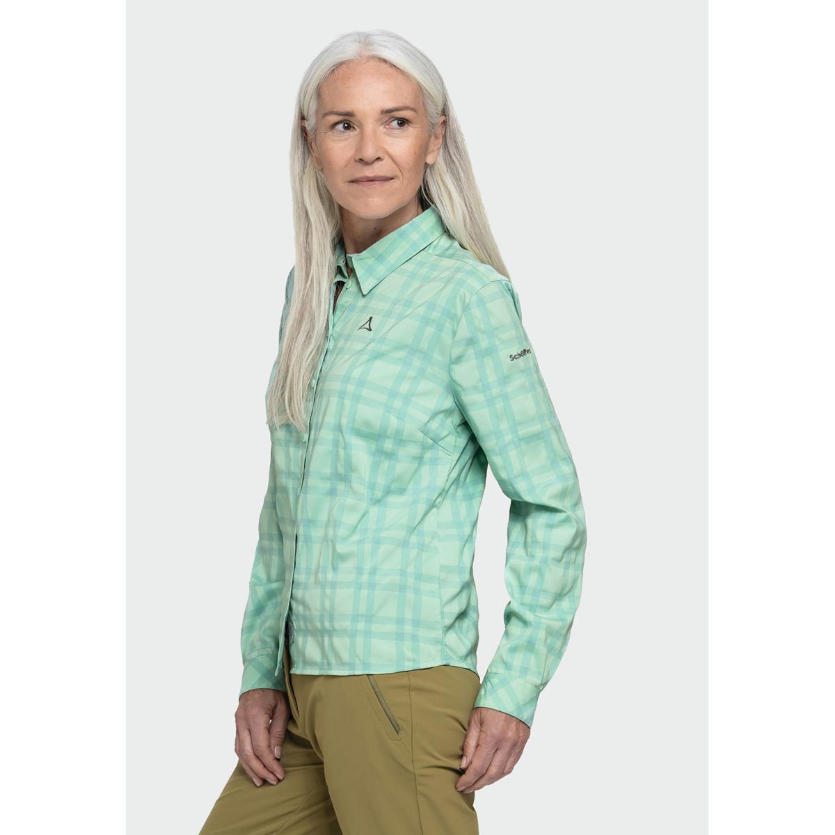 Schöffel Damen Bluse mit Reißverschluss-Seitentasche Botanical Sky
