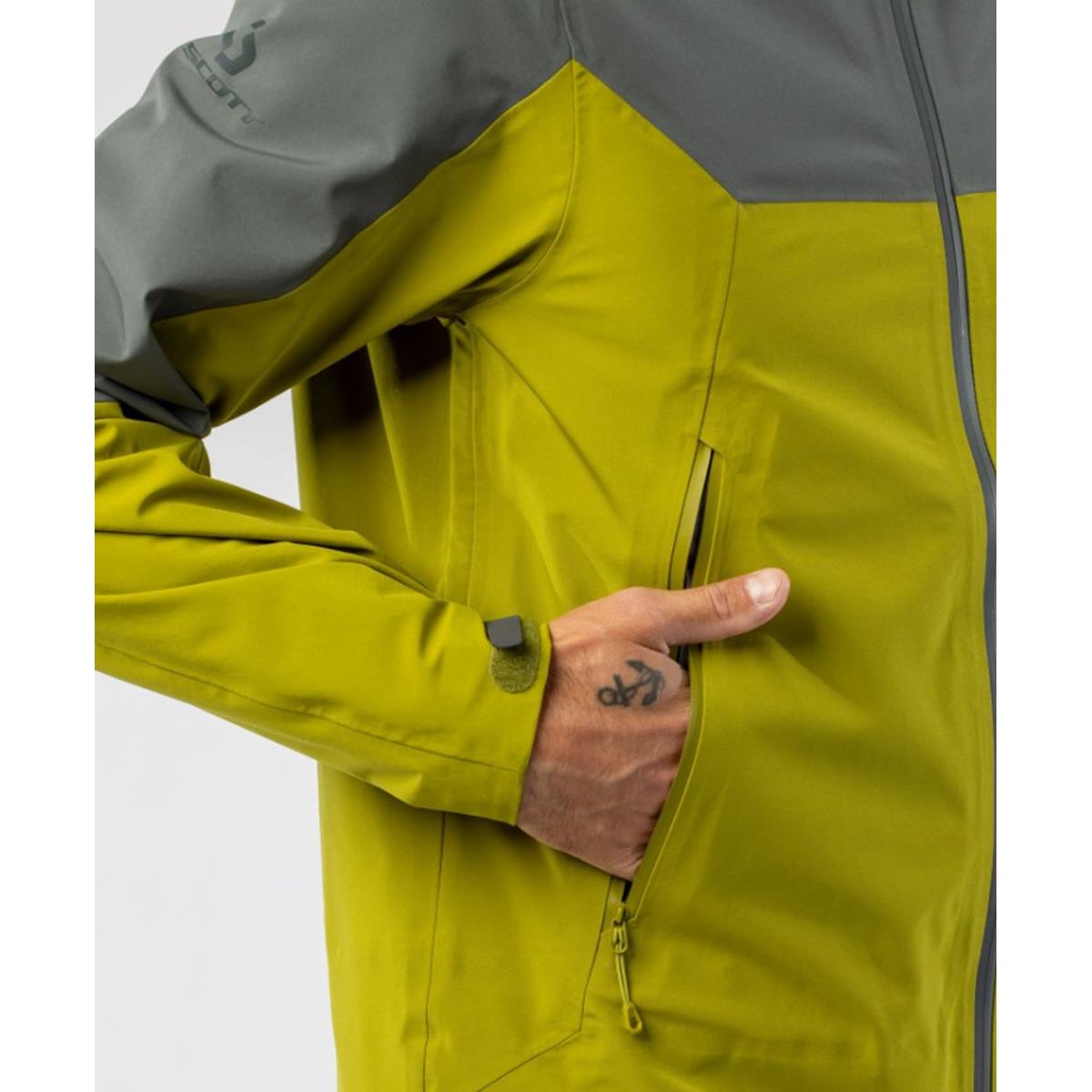 Scott- Explorair 3-lagige Herrenjacke - shadow grey/meadow green, Bild 4 von 5