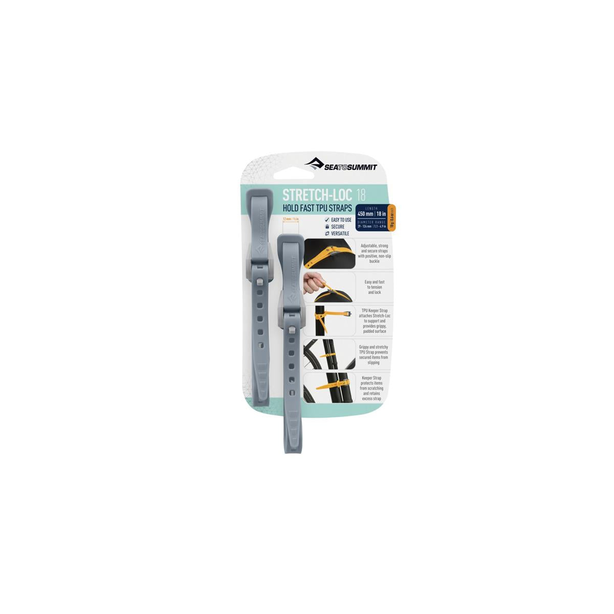 Sea to Summit Stretch-Loc 18 12mm x 450mm 2Pack, image 7 of 15