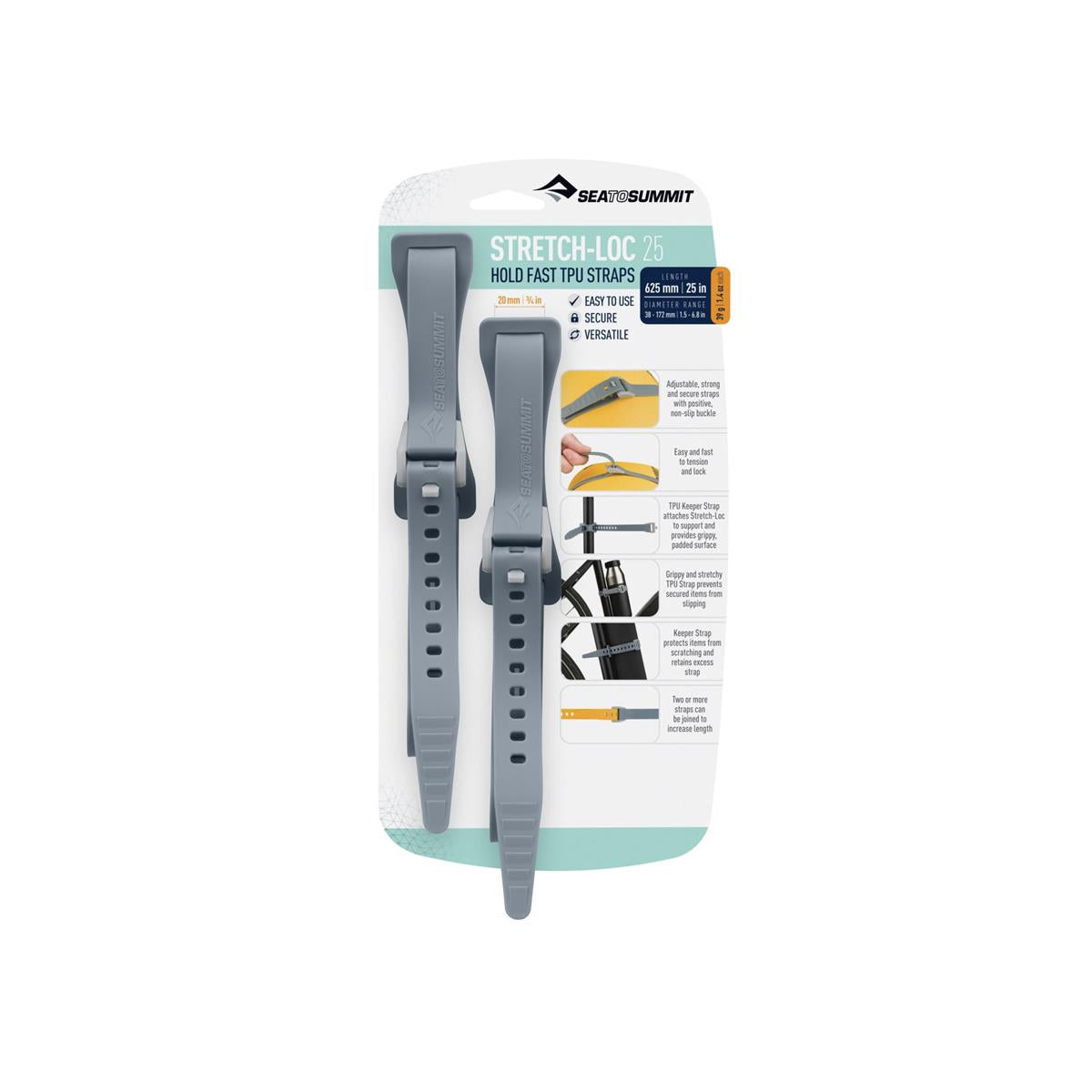 Sea to Summit Stretch-Loc 25 20mm x 625mm 2Pack, Bild 7 von 12