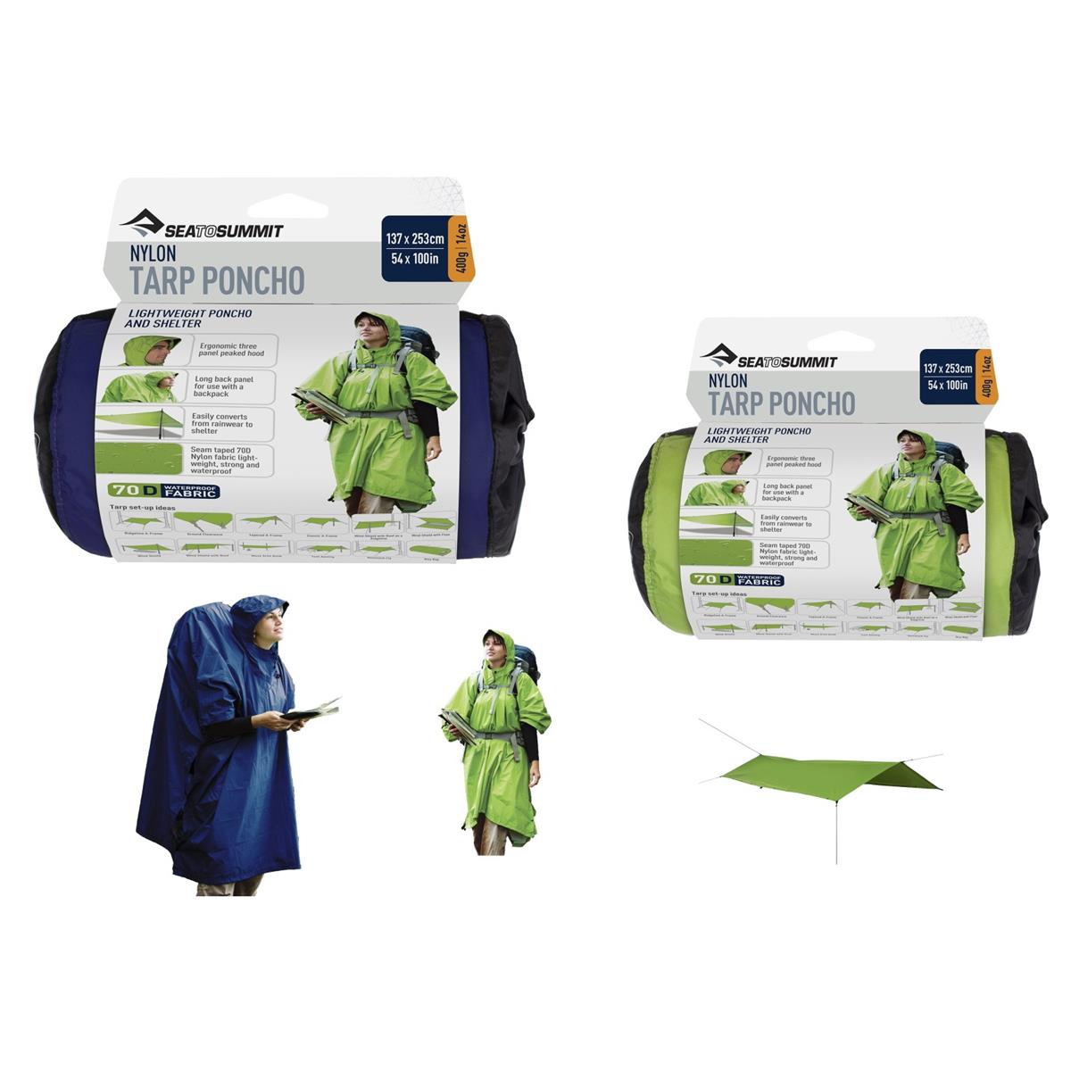 Sea to Summit Nylon Tarp Poncho, image 2 of 24