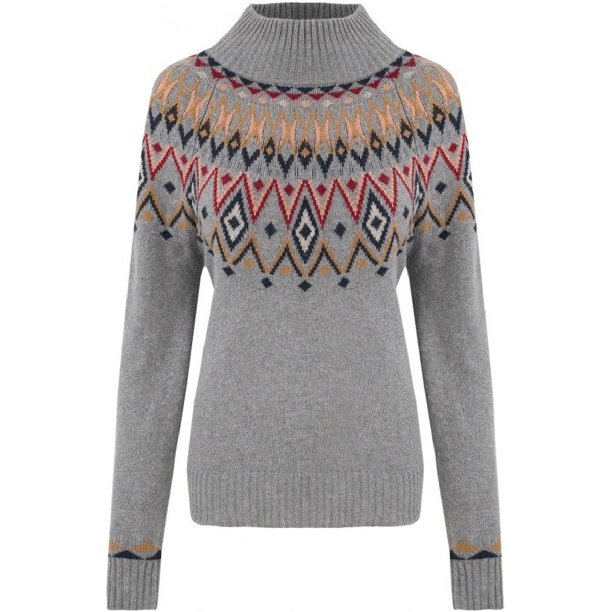 Sherpa Adventure Gear INdu Eco Mock Neck Damen monsoon grey