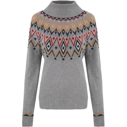 Sherpa Adventure Gear INdu Eco Mock Neck Damen monsoon grey