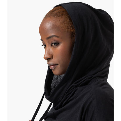 Super Natural Justshort Hoodie jet black Damen
