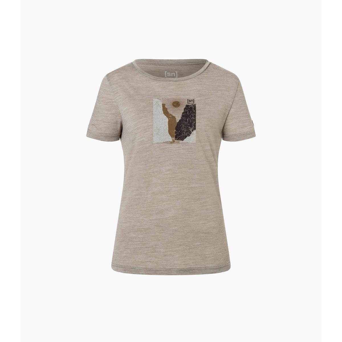 Super Natural Rio Grande Tee vintage khaki melange various Damen T-Shirt